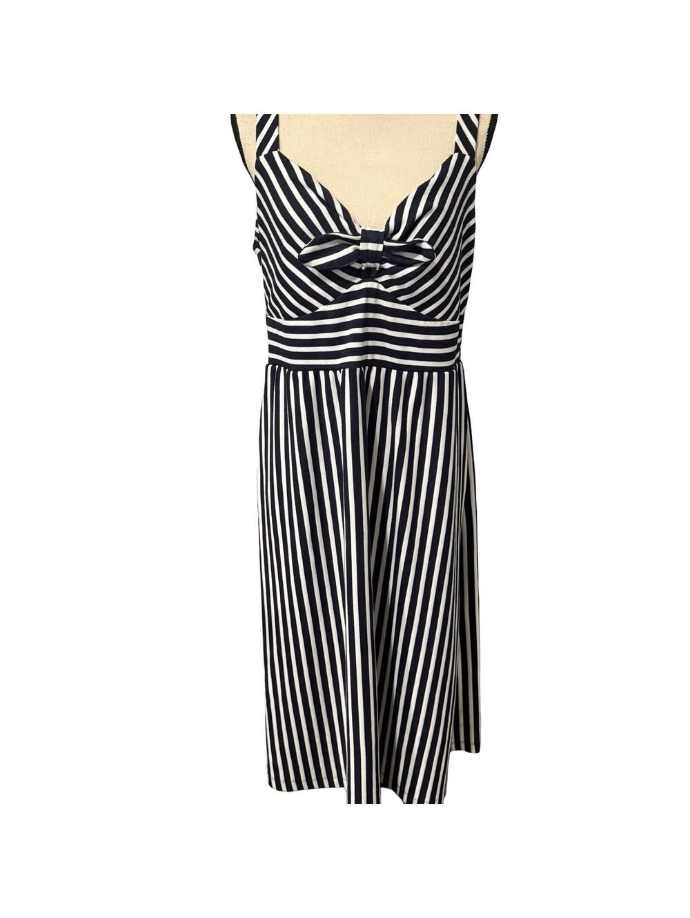 Draper James Navy and White Sundress Size L
